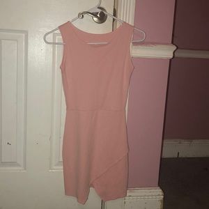 Light pink tight mini dress from tashi rose
